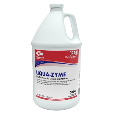Theochem LIQUA ZYME - 4/1 GL CASE, Drain Maintainer, 4PK 100346-99990-7G